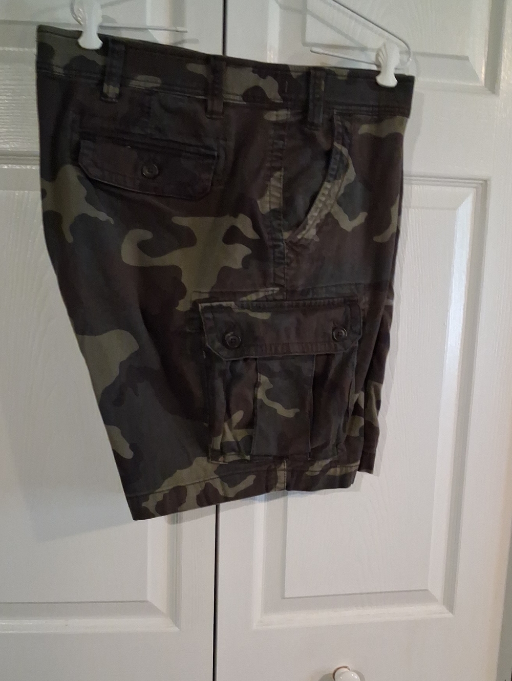 Men's Camo Cargo Shorts - Olive Green  ($5 Is The Lowest Price)